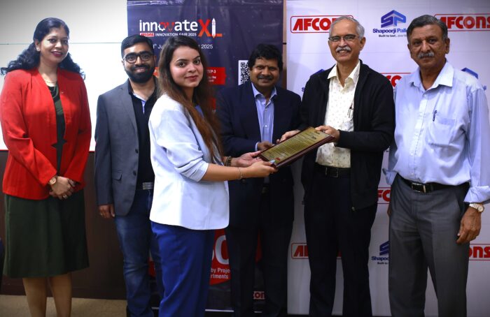 Bentley Systems team receives Afcons Infrastructure Limited’s Innovation Partner of the Year 2025 during Afcons’ Innovation Partners 2025 Felicitation Ceremony in Mumbai, India. (Image courtesy of Bentley Systems)