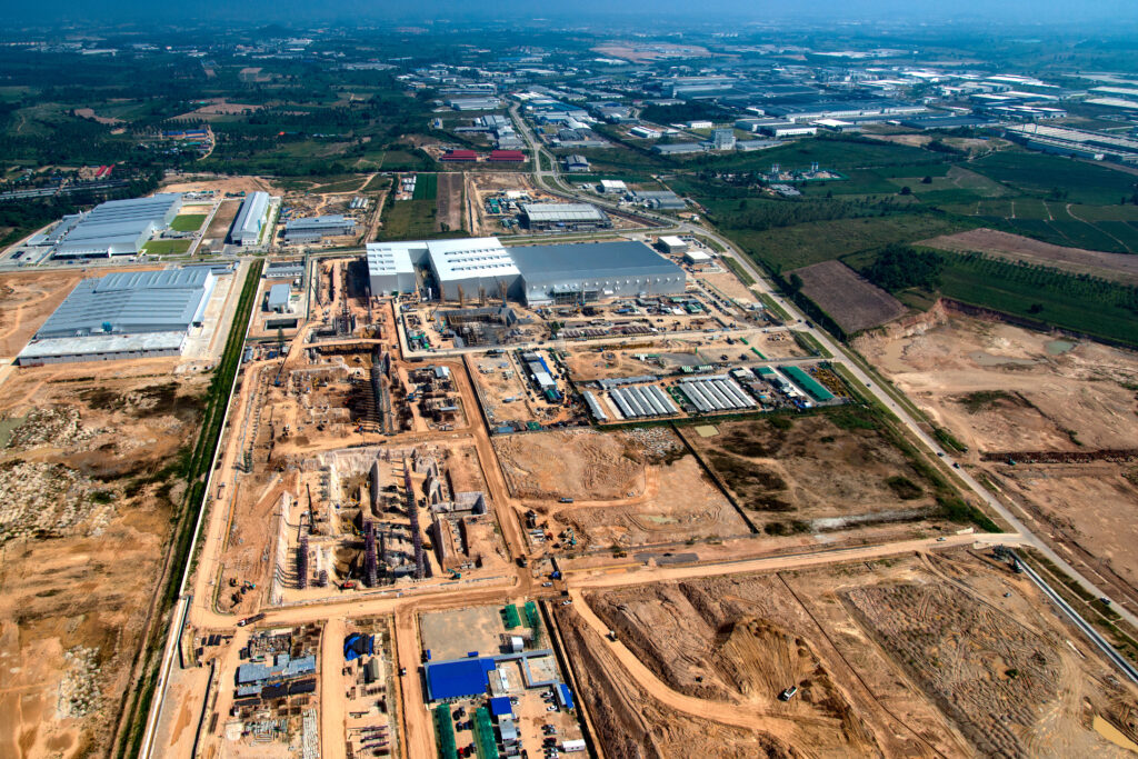 Industrial Estate Land Development Earthmoving and Construction, Thailand